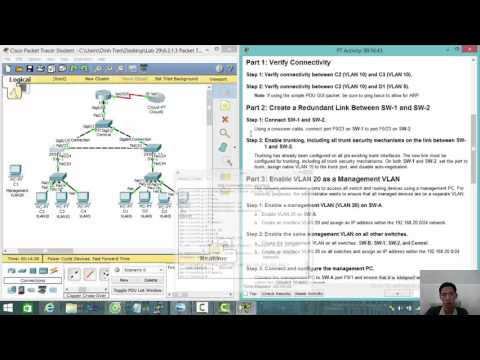 [CCNA Security] 6.3.1.3 Packet Tracer - Layer 2 VLAN Security