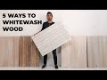 5 DIY White Wash Finishes for Wood