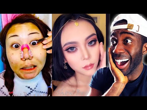 Viral Asian Make Up Transformation Reaction 2