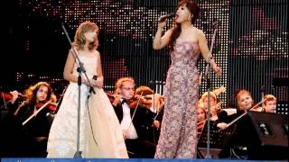 Jackie Evancho and Sumi Jo singing Con Te Partiro in Russia