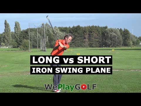 Golf tip: Long iron vs short iron SWING PLANE practice