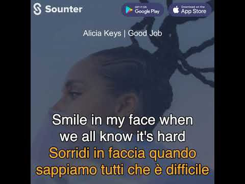 ♥️♥️IMPARARE L'INGLESE con la MUSICA. GOOD JOB - Alicia Keys.(TRADUZIONE Italiana)