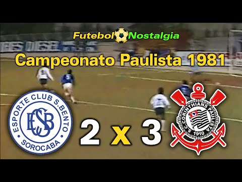 São Bento 2 x 3 Corinthians - 05-07-1981 (Campeonato Paulista)