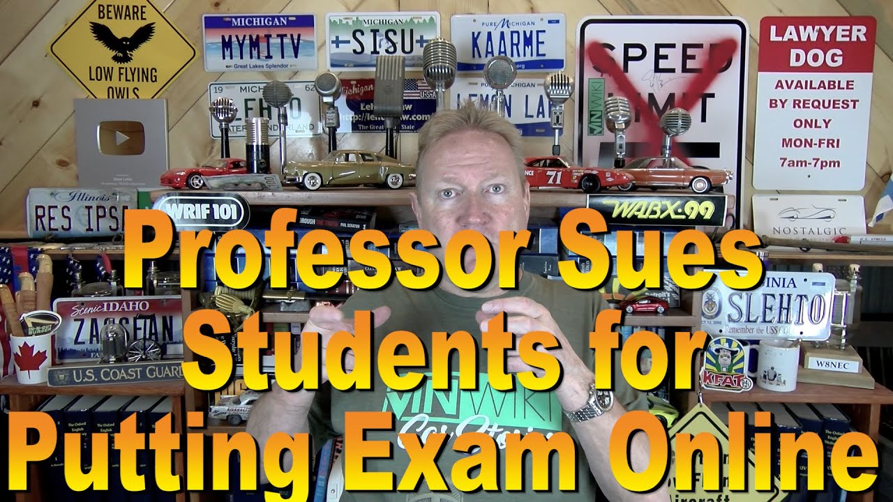 Professor Sues Students for Putting Exam Online