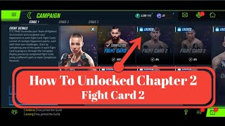 How to unlock ufc mobile 2 chapter 2  ( Fight Card 2 )  | New Gaming videos | Android and ios