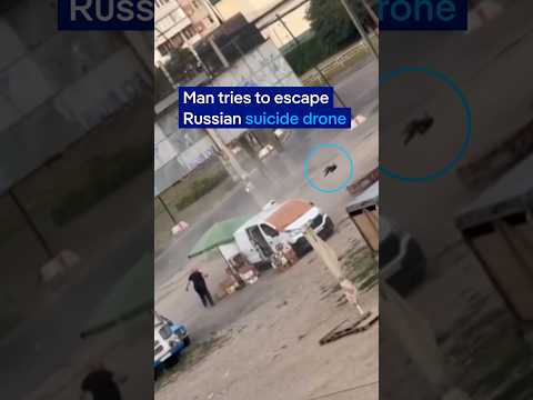Russian drone hunts and attacks unarmed civilian in Ukraine's Kherson | DW News
