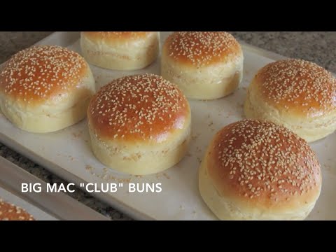 Homemade Hamburger Buns - Classic & Big Mac "Club" | Straight Dough Method
