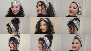 7 QUICK & EASY SILK SCARF HAIRSTYLES!!!