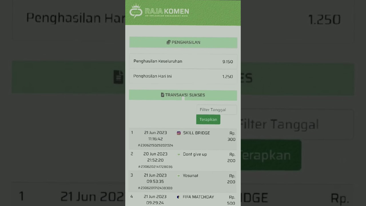 dari pada komentar di orang mending komentar di sini aja dapat cuan lagi # rajakomen