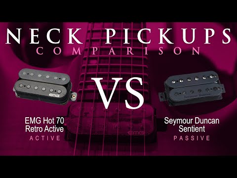 EMG HOT 70 RETRO ACTIVE vs Seymour Duncan SENTIENT - Neck Pickup Guitar Tone Comparison Demo