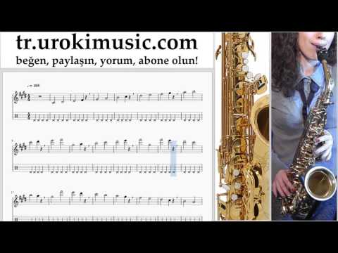 Saksafon dersleri (alto) J. Balvin, Willy William - Mi Gente Notalar Eğitim Bölüm#1 um-i723