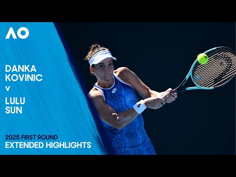 Danka Kovinic v Lulu Sun Extended Highlights | Australian Open 2025 First Round