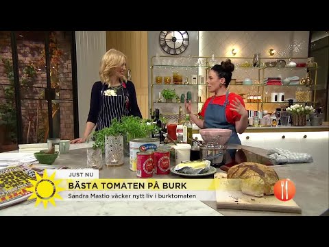 Tomatfrossa med Sandra Mastio – så gör du god mat med burktomater - Nyhetsmorgon (TV4)
