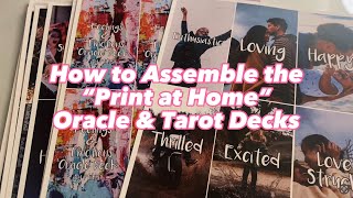 How to Assemble the “Print at Home” Tarot & Oracle Decks