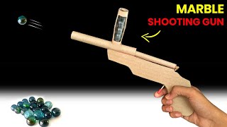 How to make cardboard gun  New marble shooting gun