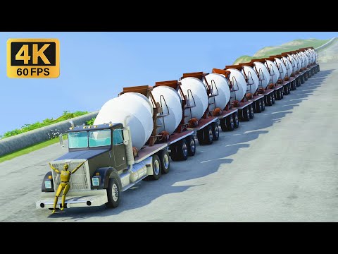 Freaky Cars High Speed Jumps ✅ BeamNG.DRIVE