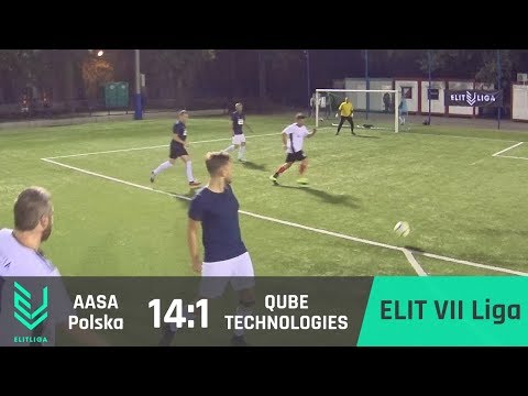 Aasa Polska 14:1 QUBE TECHNOLOGIES - ELIT VII Liga [JESIEŃ 2018]