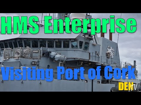 HMS enterprise H88 Survey Ship visits the port of Cork. May 13th 2022