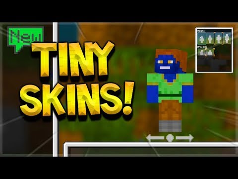 ECKOSOLDIER - Minecraft How To Turn Into A TINY CUSTOM Skin!! (MCPE/BEDROCK)