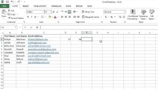 How to Sort Email Addresses in Excel : MS Excel Tips