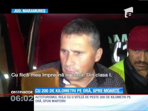 Accident grav în judeţul Maramureş. Doi tineri au murit, iar alţi trei sunt în stare gravă la