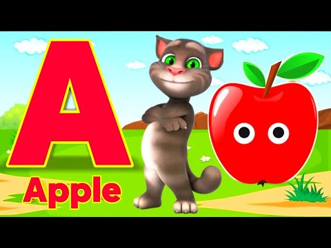 Phonics Song 2 with TWO Words in 3D - A For Apple🍎🍏- ABC Alphabet Songs with Sounds for Children's