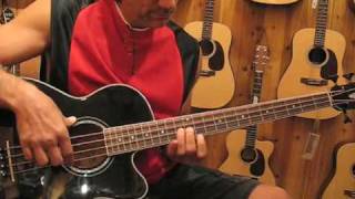 Video thumbnail for Ibanez AEB10E Acoustic Bass by universalrenote