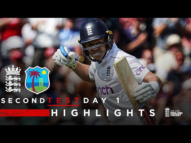 Pope Hits 121! | Highlights – England v West Indies Day 1 | Rothesay Test 2024