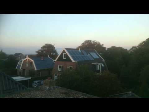 Herfstavond boven Oudega-W