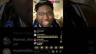 G HERBO AND YOUNG CHOP ARGUE ON LIVE YOUR BROTHER LACED MY WEED!!!