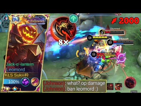 MOONTON THANKS FOR NEW LEOMORD BUFFED WAR AXE 8X STACK🔥 | LEOMORD NEW META BUILD - MLBB