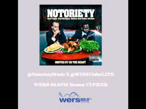 Notoriety CYPHER LIVE on WERS 88.9FM Boston