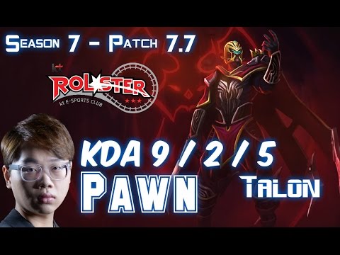 KT Pawn TALON vs CASSIOPEIA Mid - Patch 7.7 KR Ranked