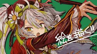 【活動再開目指して】絵を描くよ！！前進！ベンチマークテスト配信 第32回【#鴨見カモミ／CAMOMI Camomi】