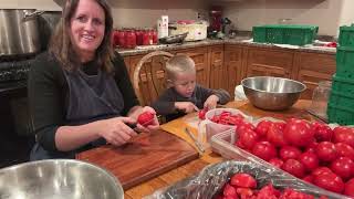 Canning Lots Of Tomatoes Before Winter
