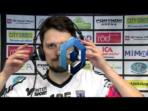 Intervjuer med spelare efter Växjö-Sirius