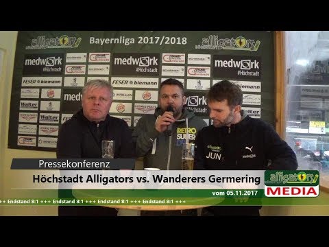 Pressekonferenz Höchstadter EC vs. Wanderers Germering vom 05.11.2017