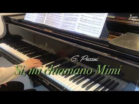 Si, mi chiamano Mimi, Piano accompaniment, Opera karaoke