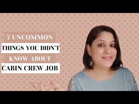 7 uncommon things you didn't know about the cabin crew job || Cabin crew life || Jet Airways Crew