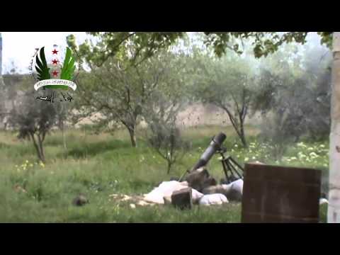 استهداف مقرات النظام في الكلية الحربية بقذائف الهاون من قبل لواء النصر في بلدة الدار الكبيرة في ريف حمص