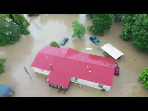 06-08-2021 Tutwiler, MS Flash Flood Emergency -  Car Rescued by Good Samaritan - Homes Flooded - Dro