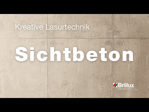 Puristischer Charakter von Betonflächen: Kreative Lasurtechnik Sichtbeton - für Innen und Außen!