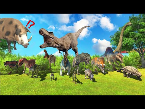 DINOSAURS HUNTING RACE STORY ANIMATION - Animal Revolt Battle Simulator Race