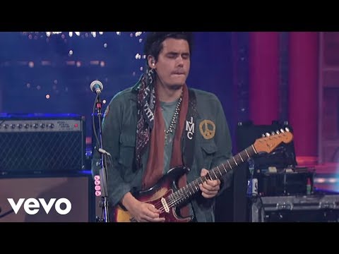 John Mayer - Slow Dancing In A Burning Room (Live on Letterman)