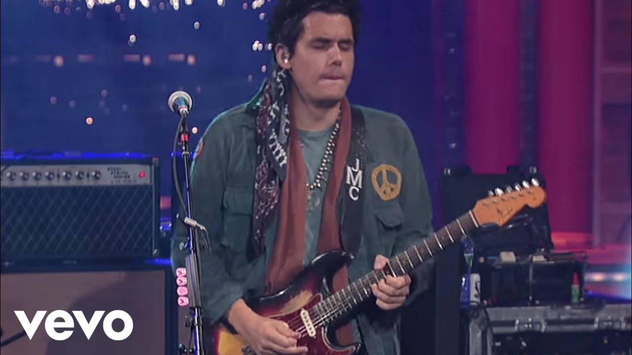 John Mayer - Slow Dancing In A Burning Room (Live on Letterman) - YouTube