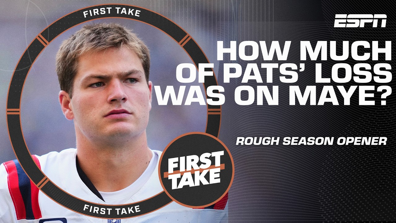 Stephen A. RIPS Drake Maye for the Patriots' Week 1 loss 👀 'All of it was on him!' | First Take