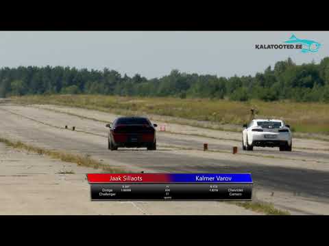 Jaak Sillaots - Dodge Challenger vs Kalmer Varov - Chevrolet Camaro. Dragrace @ EDRA nationals 2019
