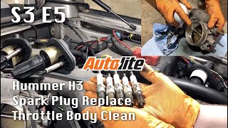 How to Change Spark Plugs on Hummer & Clean the Throttle Body!
