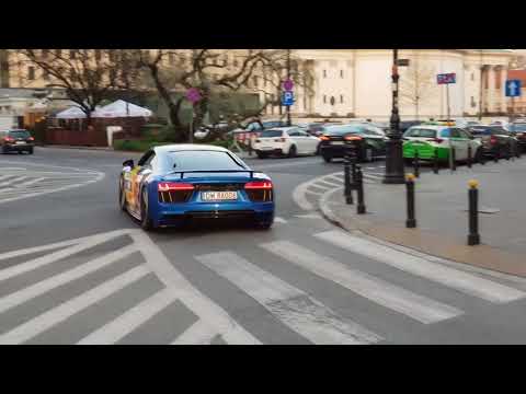 Audi R8 V10 Plus 2015 Sound In Warsaw