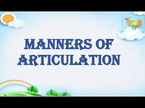Tugas Phonology||Manners of Articulation
